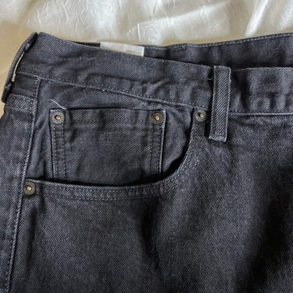 LEVI'S 501 Button Fly Mens Jeans Size W44 L32 Color Black - Picture 11 of 14